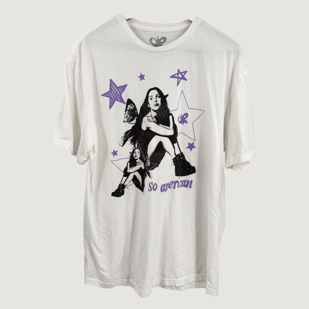 Olivia Rodrigo T-Shirt Size XL White So American Graphic Tee